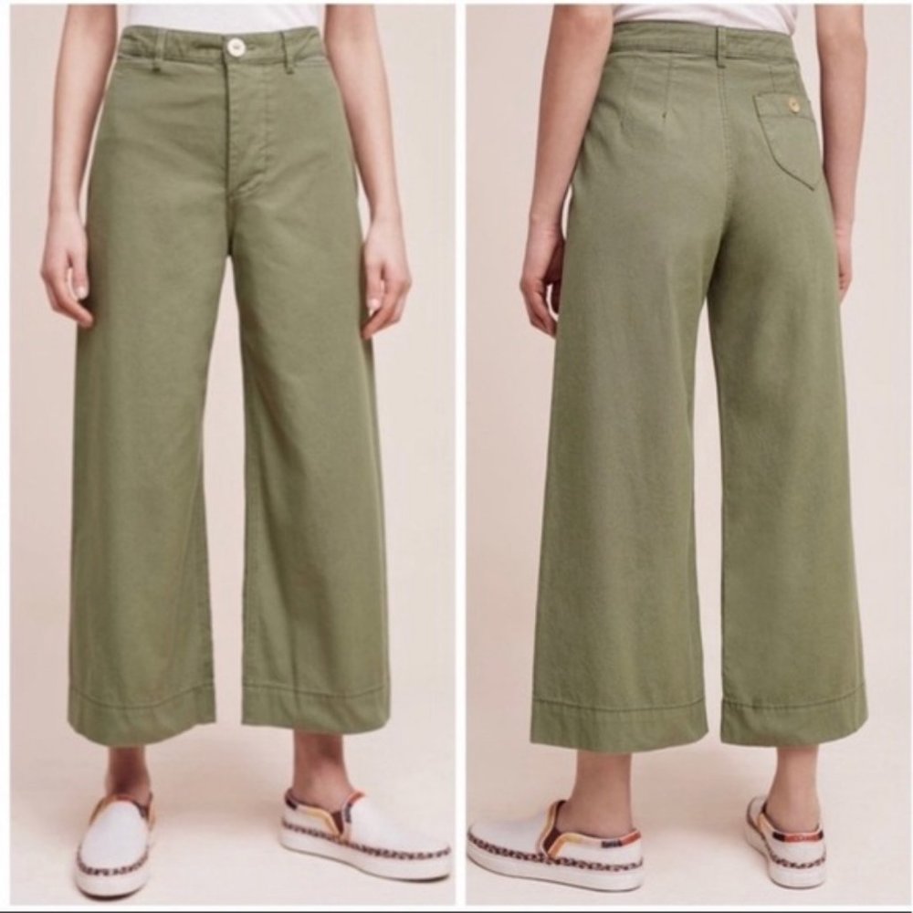 Pilcro and the Letterpress Green Pants